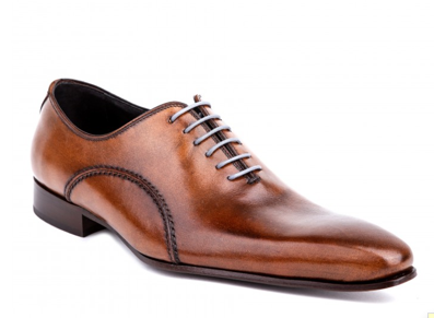 Chaussures Richelieus à bout pointu en cuir marron à 118,90€
